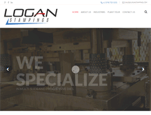 Tablet Screenshot of loganstampings.com